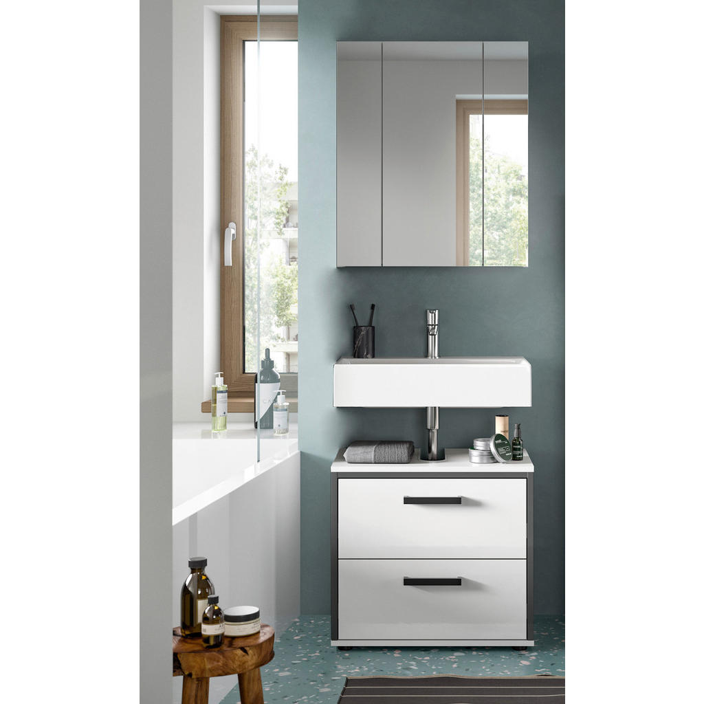 MID.YOU KÚPEĽŇA biela s vysokým leskom.