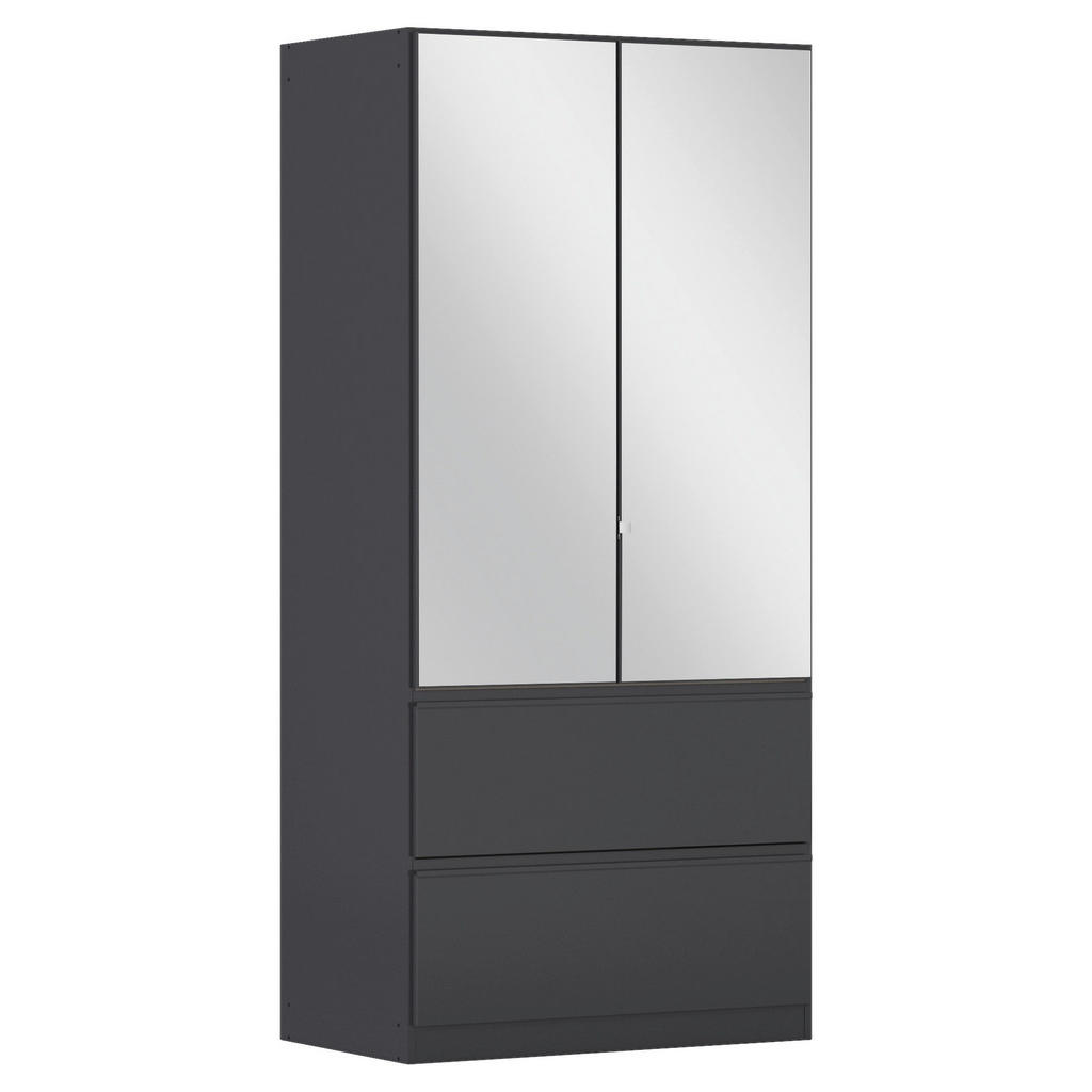 Rauch Möbel SKRIŇA S OTOČNÝMI DVERAMI, sivá, 91/197/54 cm.