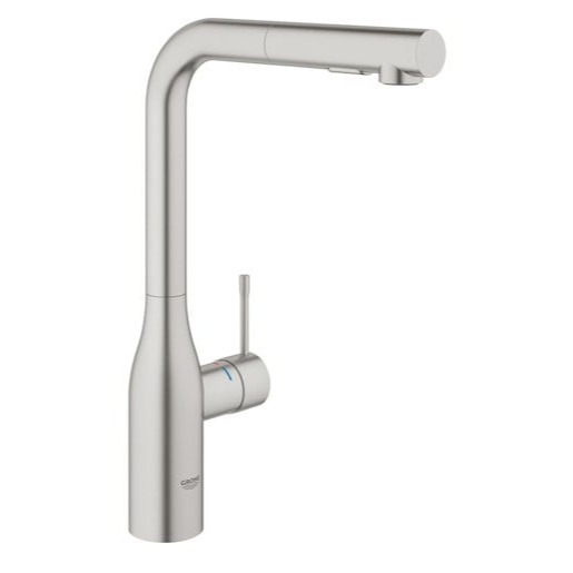Grohe Essence New drezová batéria s vyťahovacou sprškou supersteel 30270dc0 G30270DC0.