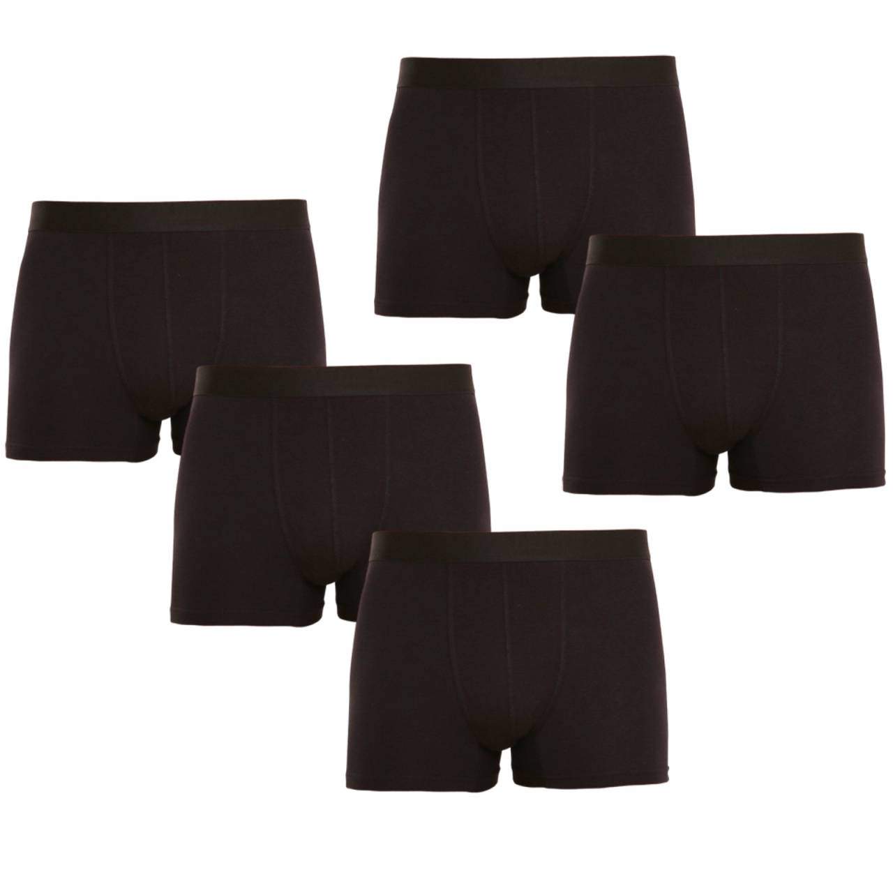 5PACK pánske boxerky Nedeto čierne (5NDTB001) S, trenky.
Doprajte si maximálny komfort a štýl s pánskymi boxerkami Nedeto v klasických farbách.
Kvalitný a odolný materiál pre moderného muža
Boxerky sú vyrobené z vysoko kvalitnej zmesi bavlny a elastanu.
Boxerky Nedeto mají moderní design a pohodlný střih
Boxerky Nedeto jsou navrženy v minimalistickém designu s vytkávanou gumou s výrazným logem Nedeto, která dodává spodnímu prádlu moderní vzhled.
Prečo si boxerky Nedeto zamiluješ

Bavlnený materiál: Jemný, mäkký a priedušný materiál, ktorý zaručí celodenné pohodlie a komfort.


Klasický strih a štýlové detaily: Jednoduchý a moderný dizajn v univerzálnej farbe pre každodenný štýl a pohodlie.


Skvelý pomer ceny a kvality: Za nízku cenu získate hneď päť kusov kvalitného spodného prádla.

Česká značka Nedeto ponúka kvalitné prádlo za super cenu
Spodné prádlo Nedeto nielen predávame, ale stojíme aj za jeho výrobou.
Ako sa starať o boxerky Nedeto?
Aby ti tvoje obľúbené spodné prádlo vydržalo dlho v perfektnom stave, venuj pozornosť aj jeho údržbe.

Pranie: Odporúčame prať boxerky na maximálnu teplotu 30 °C.


Sušenie: Nesušte v sušičke.


Žehlenie: Boxery je možné žehliť, nastav žehličku na nižšiu teplotu vhodnú pre bavlnu.

Tip: Staňte sa odborníkom na údržbu spodnej bielizne vďaka radám v našom článku a doprajte svojim obľúbeným kúskom starostlivosť, ktorú si zaslúžia.