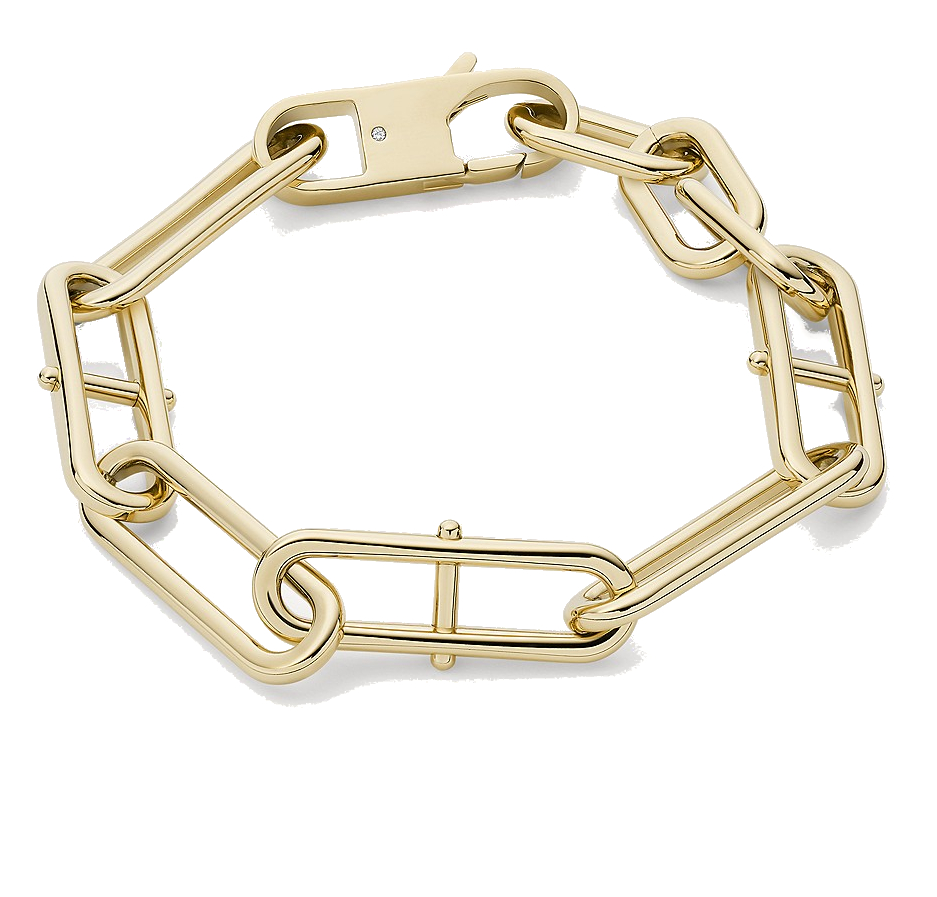 Fossil Moderný pozlátený náramok z ocele Heritage JF04234710.