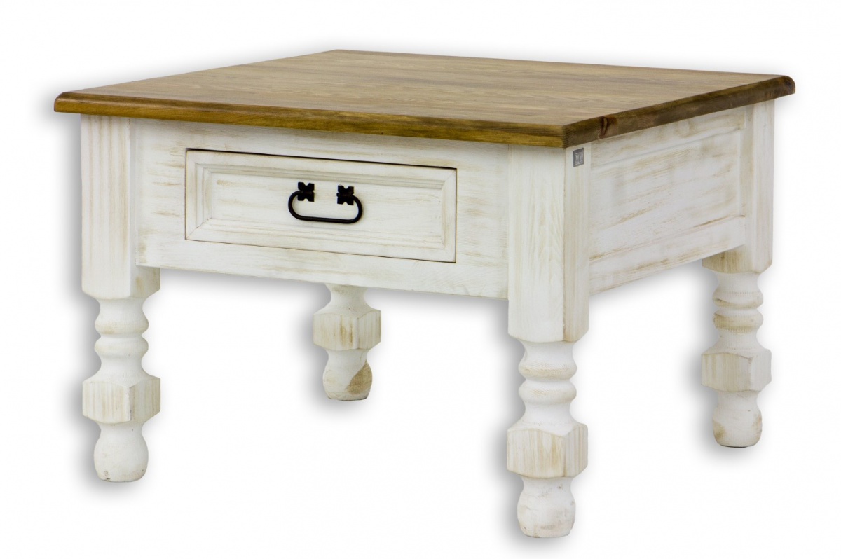 Stolík z masívu rustikálny mes 08a - k03 biela patina.

 

Sedliacky nábytok ponúkame v niekoľkých odtieňoch morenia, od svetlo bielej až po tajomne čiernu. Navyše si môžete zvoliť druhý odtieň, ktorý sa použije na hornú dosku.

 

Ošetrený je pravým včelím voskom, čo z neho robí luxusný ekologický nábytok.

 

Z dôvodu výroby sedliackeho nábytku na zákazku, sme nútení požadovať od zákazníka zálohu v minimálnej výške 20 - 40 € podľa hodnoty nábytku.