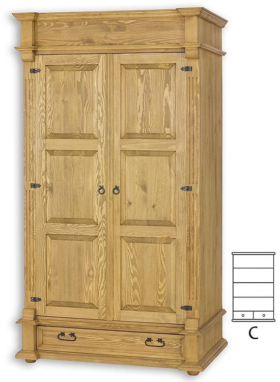 Skriňa policová sedliacka szy 04c - k09 prírodná borovica.

 

Sedliacky nábytok ponúkame v niekoľkých odtieňoch morenia, od svetlo bielej až po tajomne čiernu. Navyše si môžete zvoliť druhý odtieň, ktorý sa použije na hornú dosku.

 

Ošetrený je pravým včelím voskom, čo z neho robí luxusný ekologický nábytok.

 

Z dôvodu výroby sedliackeho nábytku na zákazku, sme nútení požadovať od zákazníka zálohu v minimálnej výške 20 - 40 € podľa hodnoty nábytku.