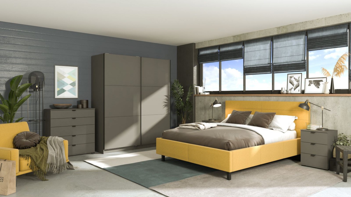 Spálňa catalina ii.

 

Krásna celočalúnená posteľ v modernom prevedení vám vďaka svojmu vysokému čelu prináša extra pohodlie pri čítaní knihy pred spaním, a tiež vďaka nohám prispieva k lepšej cirkulácii vzduchu v miestnosti a ľahšiemu upratovani.

 

Ak máte radi nábytok v grafitovom odtieni, odporúčame kolekciu Catalina, ktorá vás svojím prevedením nesklame a zútulnia vašu domácnosť.

 

Široká komoda Rango v šedej farbe je navrhnutá tak, že vďaka využiteľnému priestoru, ktorý poskytuje 5 priestranných zásuviek, je jedným z prvkov s veľkou úžitkovou hodnotou.

 

Nočný stolík Rango v šedej farbe je inovatívny model nočného stolíka s praktickým dizajnom.

 

Spálňa Catalina II sa skladá z:

Manželská posteľ 160x200cm Camilla - žltá / čierne nohy - 193x110x214cm (š, v, h), ložná plocha je 160x200cm
Šatník Catalina s posuvnými dverami - šedá - 179x210x62,5cm (š, v, h)
Široká komoda Rango - šedá - 90x95x40cm (š, v, h)
Nočný stolík Rango - šedá - 45x63x40cm (š, v, h)


Všetok nábytok z kolekcie Camilla, Catalina a Rango nájdete nižšie v súvisiacich produktoch.