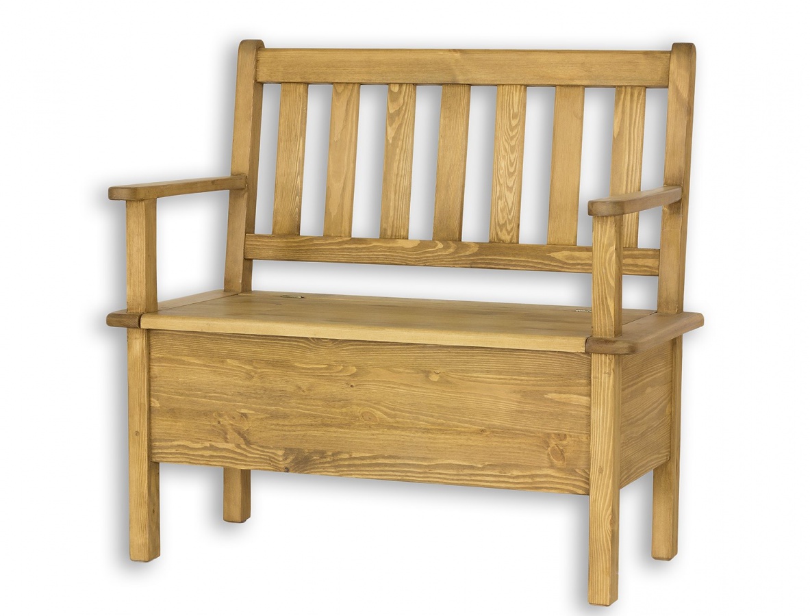 Lavica s úložným priestorom a opierkami sil14 b, 120cm - k09 prírodná.

 

Kvalitné spracovanie a poctivé borovicové drevo sú zárukou dlhovekosti.

 

Aj tento drevený nábytok z borovice je ručne vyrábaný a pri jeho výrobe je kladený veľký dôraz na detaily spracovania.

 

Z dôvodu výroby sedliackeho nábytku na zákazku, sme nútení požadovať od zákazníka zálohu v minimálnej výške 500 - 1000 Kč podľa hodnoty nábytku.