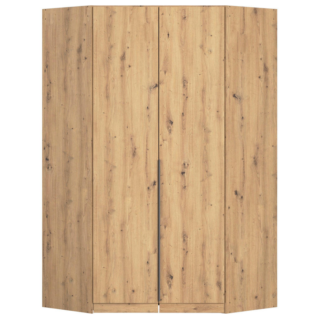 Rauch Möbel ROHOVÁ ŠATNÍKOVÁ SKRIŇA, tmavosivá, dub artisan, 117/229/117 cm.