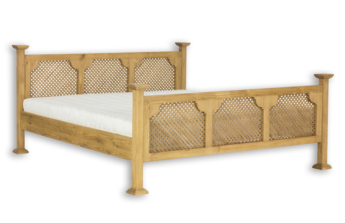 Posteľ z masívu 160x200 sedliacka acc 08 - k01 svetlá borovica.

 

Aj tento sedliacky nábytok je ručne vyrábaný a pri jeho výrobe je kladený veľký dôraz na detaily spracovania.

 

Z dôvodu výroby sedliackeho nábytku na zákazku, sme nútení požadovať od zákazníka zálohu podľa hodnoty nábytku.