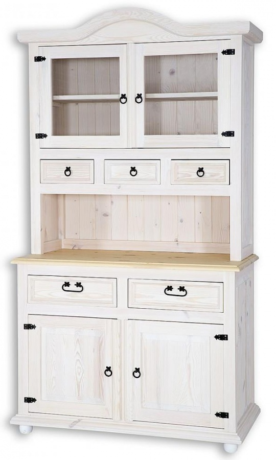 Kredenc z masívu vit 11 - k13 bielena borovica.