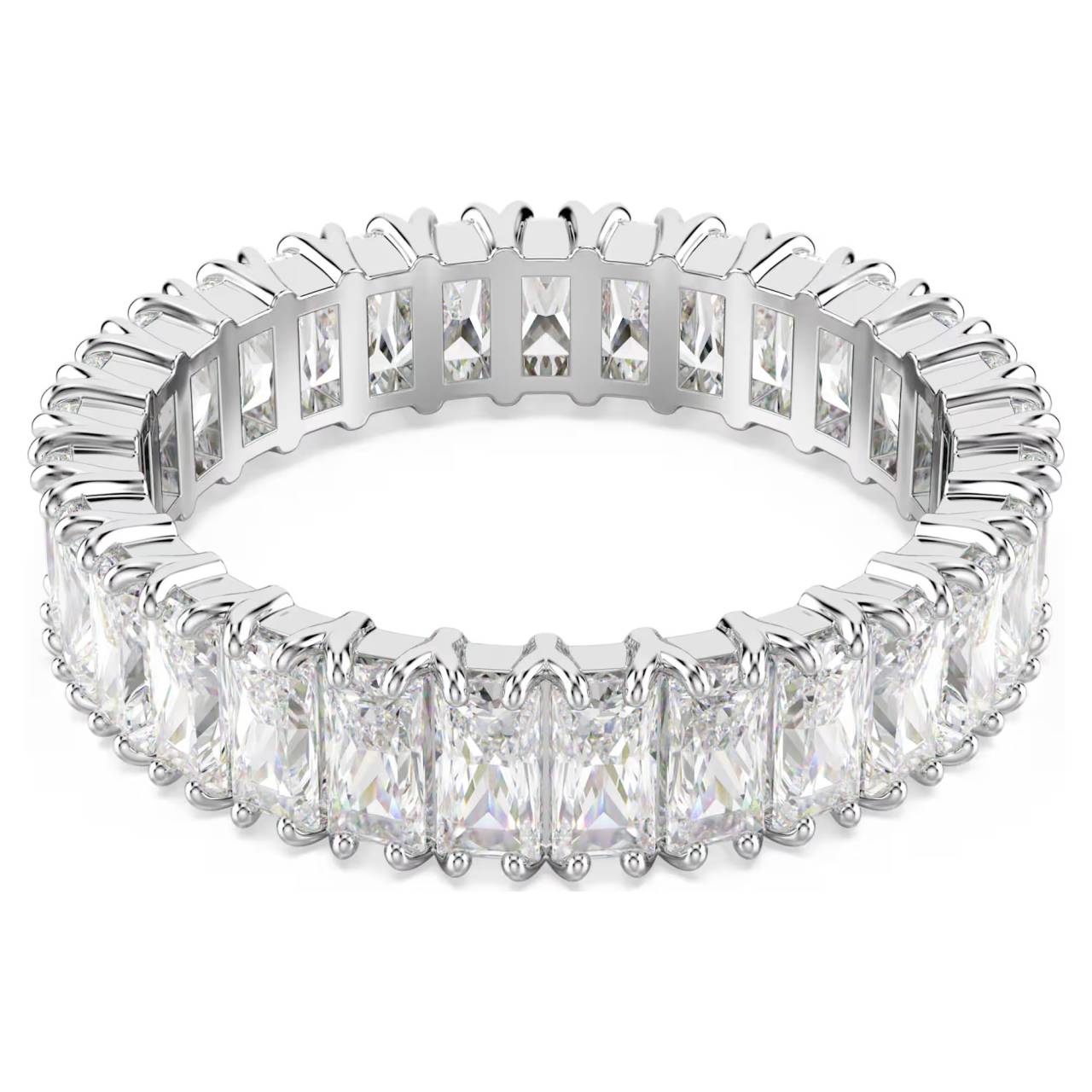 Swarovski Luxusný prsteň s čírymi zirkónmi Matrix 5714333 52 mm.