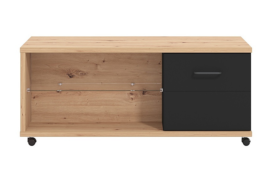 Konferenčný stolík lugano - dub artisan/čierna.

Konferenčný stolík je neoddeliteľnou súčasťou každej obývačky.

 

Rozmery konferenčného stolíka Lugano sú 113,5x48,5x55cm (š, v, h).

 

Všetky produkty z kolekcie Lugano nájdete nižšie v súvisiacich produktoch.