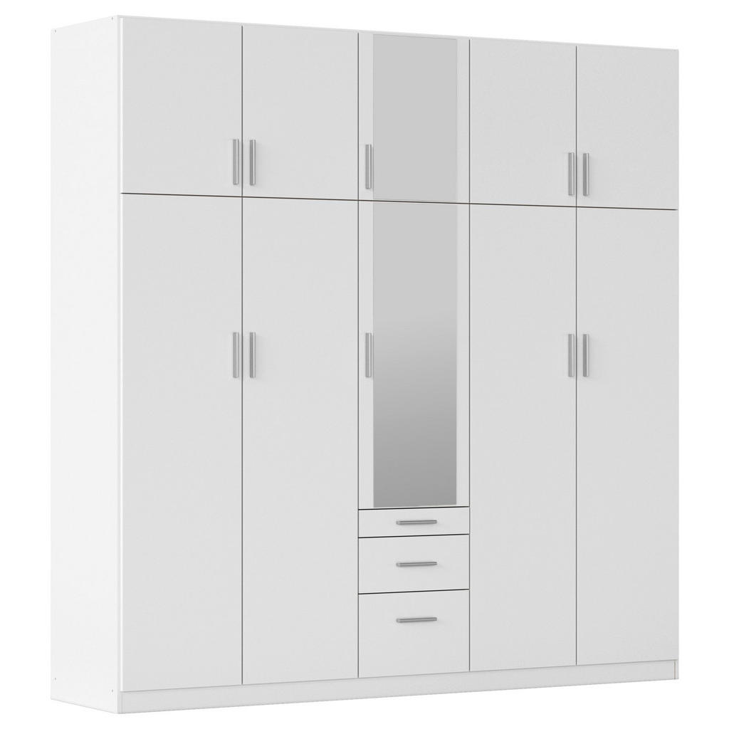 Rauch Möbel SKRIŇA S OTOČNÝMI DVERAMI, biela, 226/229/54 cm.