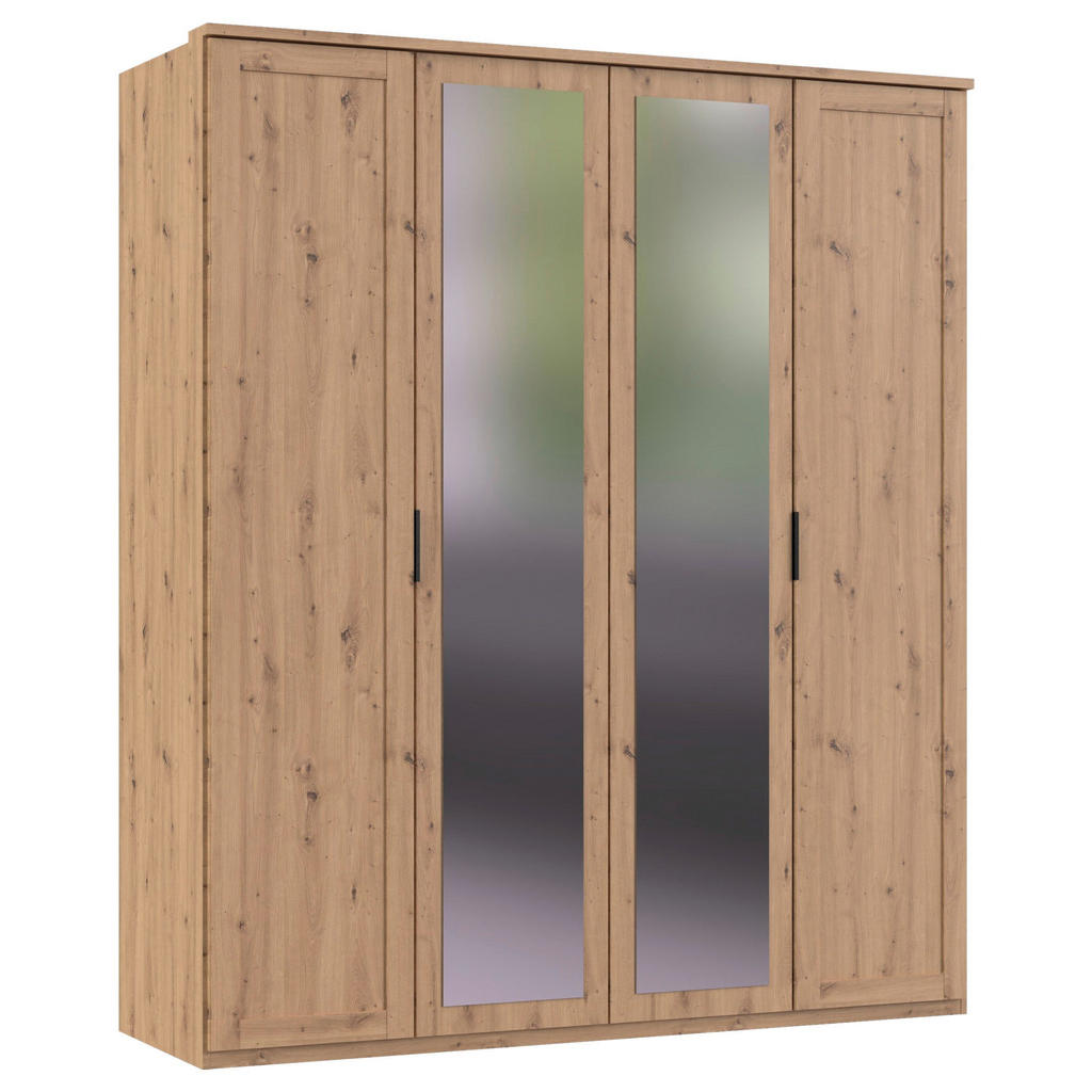 MID.YOU SKRIŇA S OTOČNÝMI DVERAMI, dub artisan, 180/210/58 cm.