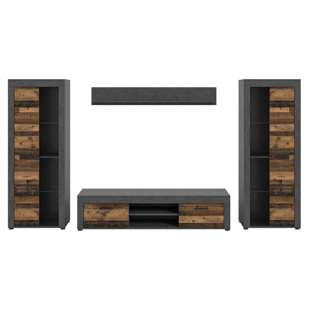 MID.YOU OBÝVACIA STENA, sivá, prírodná farba.