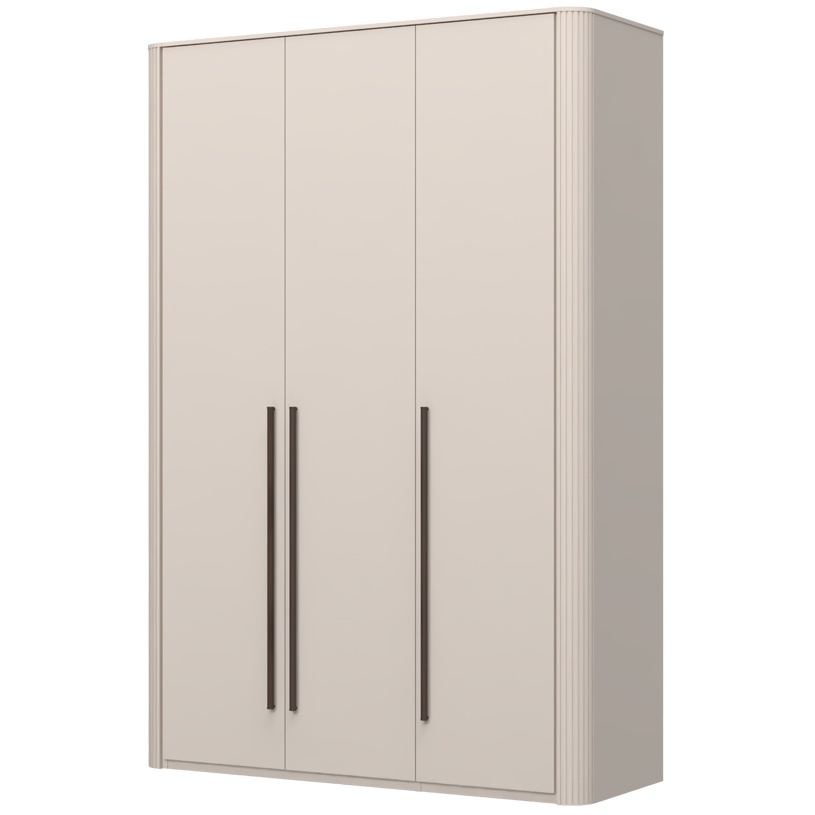 Trojdverová šatníková skriňa renfri - kašmír.

 

Interiér skrine je premyslený do posledného detailu a štýlizovaný do textilného dekoru.

 

Renfri nie je len šatníková skriňa; je to dizajnový prvok, ktorý harmonicky spája vzhľad s praktickými detailmi pre každodenný komfort.

 

Skriňu ľahko zladíte s ďalšími prvkami kolekcie Renfri a vytvoríte harmonický celok v jednotnom kašmírovom odtieni s akcentom Midnight Copper.

 

Rozmery šatníkovej skrine Renfri sú 153x225x56cm (š,v,h)

 

Ďalší nábytok z kolekcie Renfri nájdete v súvisiacich produktoch.