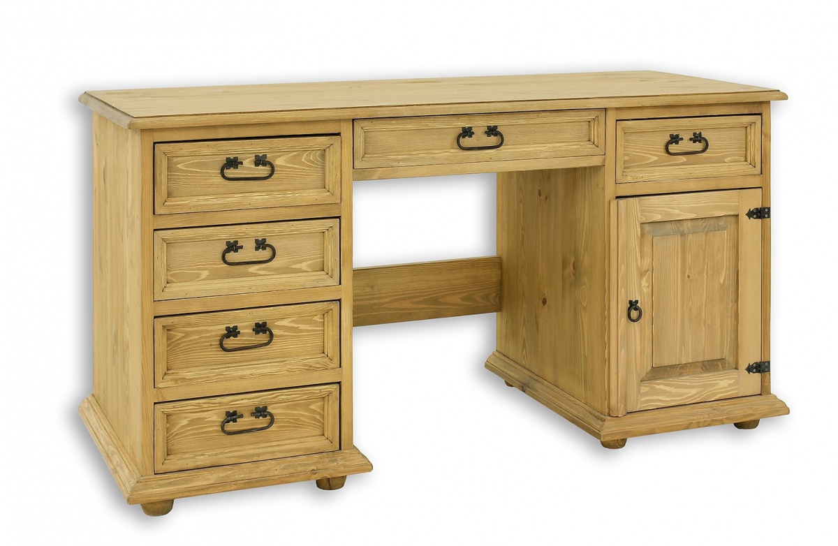 Písací stôl z masívu bik 03a - k02 tmavá borovica.

 

Tento drevený stôl sa skladá zo štyroch priestranných zásuviek na ľavej strane a jednou zásuvkou so skrinkou na strane pravej.

 

Vďaka ručnej práce a masívnemu drevu je každý kus nábytku jedinečný.

 

Z dôvodu výroby sedliackeho nábytku na zákazku, sme nútení požadovať od zákazníka zálohu v minimálnej výške 20 - 40 € podľa hodnoty nábytku.

 