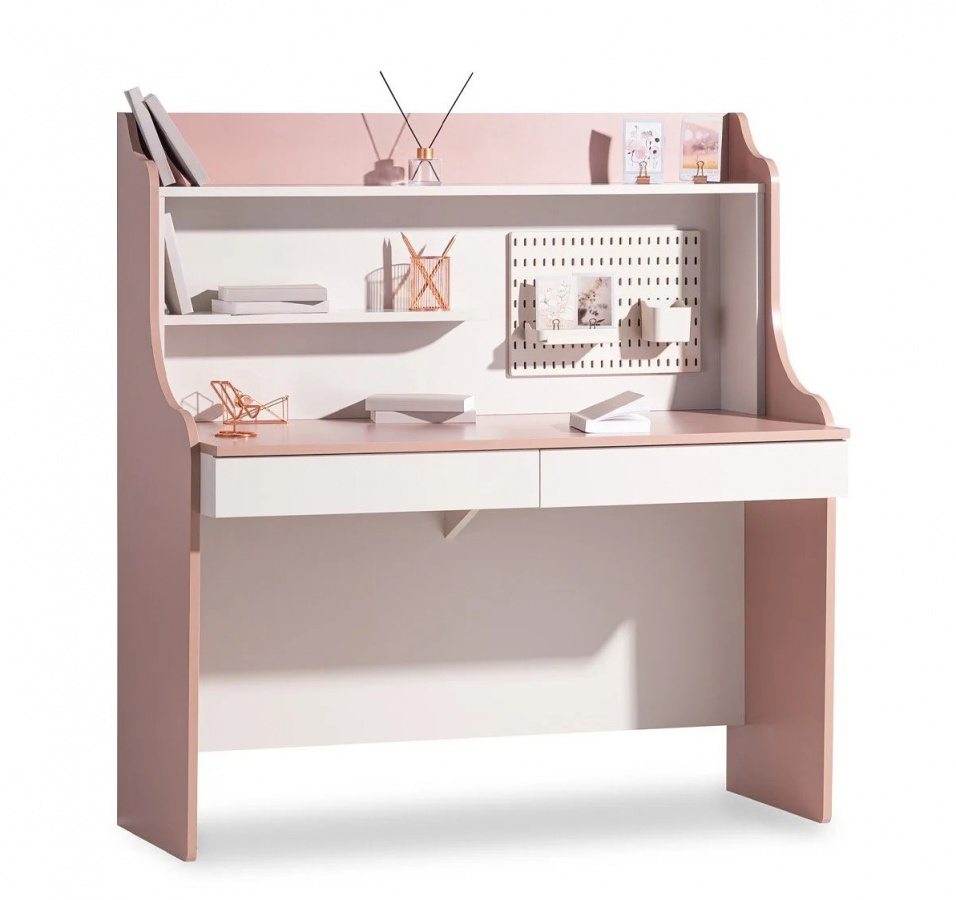 Písací stôl so zásuvkami viviana - ružová, bílá.

 

Veľkorysá pracovná plocha poskytuje dostatok miesta pre počítač, knihy aj rozpracované projekty, zatiaľ čo integrovaná USB nabíjacia stanica uľahčuje prácu s telefónom a ďalšími zariadeniami bez nutnosti hľadať voľné zásuvky.

 

Stabilná konštrukcia z 18 mm drevotriesky je odolná a zároveň sa jednoducho udržiava.

 

Rozmery písacieho stola Viviana sú 126 × 135 × 60 cm (š, v, h).

 

Ďalšie produkty z kolekcie Viviana nájdete v súvisiacich produktoch nižšie.