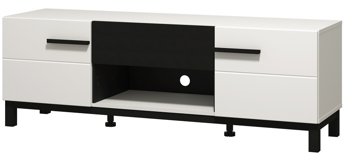 Tv stolík stiletto - biela/čierna.

 

Rozmery TV stolíka Stiletto sú 147,5x50,5x42cm (š, v,h).

 

Všetky produkty z kolekcie Stiletto nájdete nižšie v súvisiacich