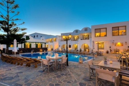 Grécko Santorini Mathios Village 8 dňový pobyt Raňajky Letecky Letisko: Budapešť October 2026 ( 4/10/26-11/10/26)