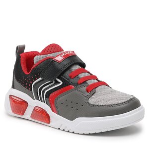 Sneakersy Geox - J Illuminus Boy J35GVA011FEC0051 D Grey/Red.