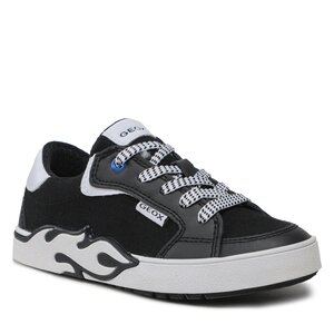 Sneakersy Geox - J Alphabeet Boy J35HLA01054C0127 S Black/White.