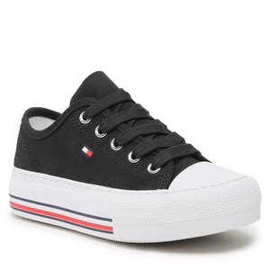 Plátenky Tommy Hilfiger - Low Cut Lace-Up Sneaker T3A9-32677-0890 M Black 999.