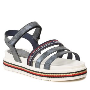 Sandále Tommy Hilfiger - Platform Velcro Sandal T3A2-32763-0568 S Blue 800.