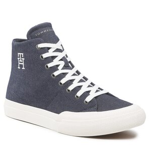 Sneakersy Tommy Hilfiger - Th Hi Vulc Premium FM0FM04542 Bluedenimmonogram 0G3.