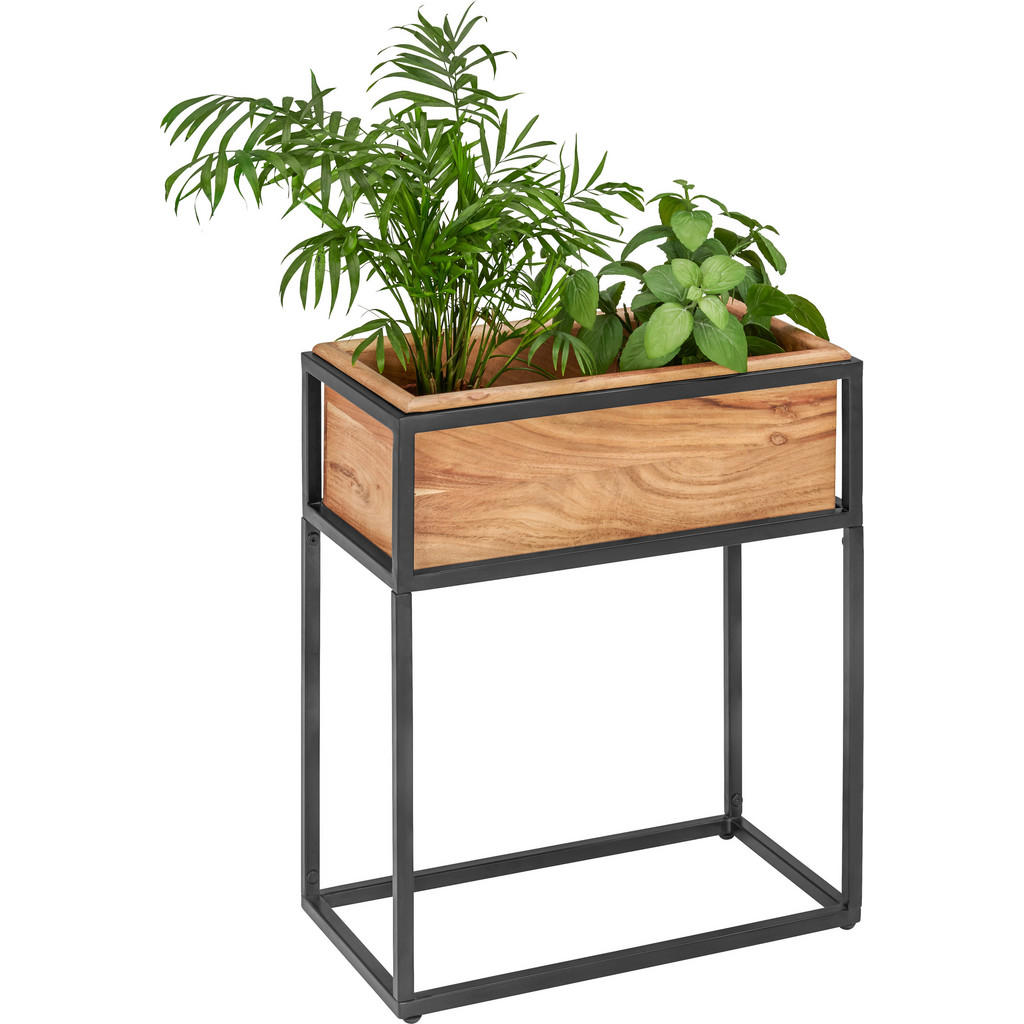 Landscape TRUHLÍK NA KVETY drevo, kov, 45/25/53 cm.