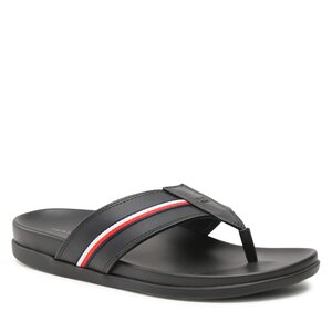 Žabky Tommy Hilfiger - Leather Toe Post Sandal FM0FM04460 Black BDS.