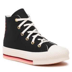Plátenky Converse - Ctas Eva Lift Hi A04953C Black/Soft Dune.