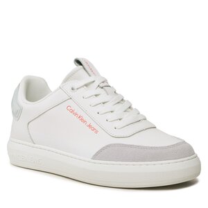 Sneakersy Calvin Klein Jeans - Casual CUpsole High/Low Freq YM0YM00670 White/Oyster Mushroom/Firecracker.