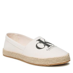 Espadrilky Calvin Klein Jeans - Espadrille Ess Monogram YM0YM00654 Ancient White YBH.
