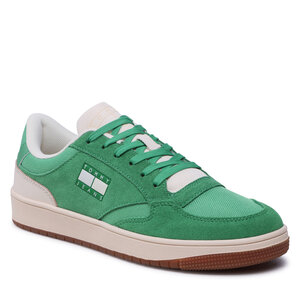 Sneakersy Tommy Jeans - Retro Cupsole Suede EM0EM01161 Coastal Green LY3.