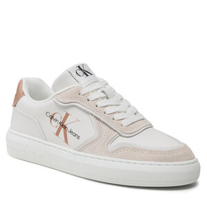 Sneakersy Calvin Klein Jeans - Casual Cupsole Irregular Lines W YW0YW00913 White/Ancient White 0LA.