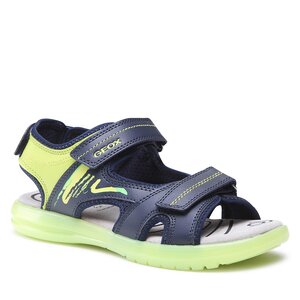 Sandále Geox - J Sandal Maratea Boy J15DRD014BCCF43S D Navy/Lime Green.