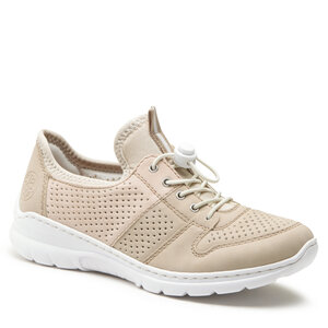 Sneakersy Rieker - L3254-62 Beige Kombi.