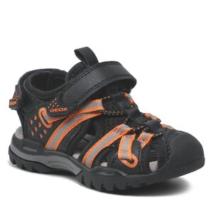 Sandále Geox - J Borealis Boy J920RB0ME14C0038 M Black/Orange.