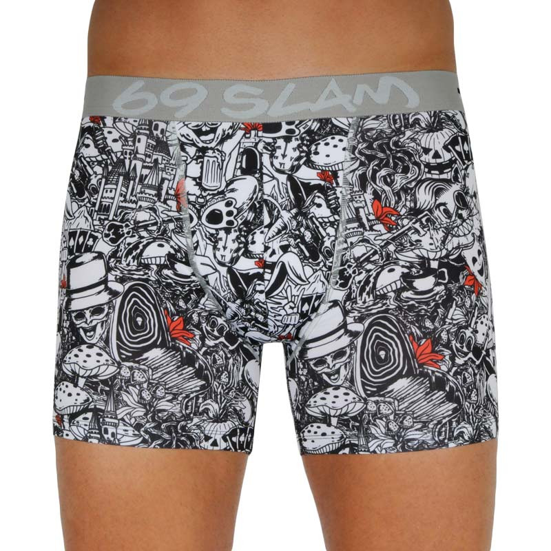 Pánske Boxerky 69SLAM fit wonderland (MBYWON-PO) XS, trenky.
Pánske boxerky 69SLAM fit sú predstaviteľom dlhšieho vyhotovenia strihu.