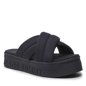 Šľapky Tommy Jeans - Fltfrm Sandal EN0EN02116 Black 0GJ.