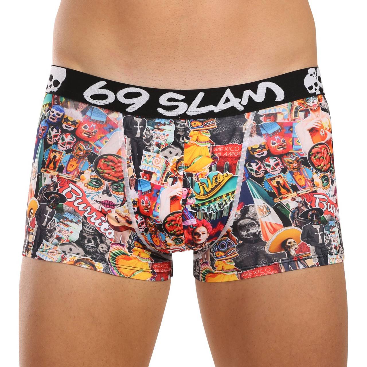 Pánske boxerky 69SLAM Hip MEXICOLLAGE MASON (MSYMXG-PO) L, trenky.
Vstúpte do sveta, kde sa pohodlie stretáva s originalitou!
Mikrovlákno, ktoré vás presvedčí na prvý dotyk
Boxerky sú vyrobené z umelých vlákien (kombinácia polyesteru a spandexu) - táto zmes vytvára dokonale mäkký, pružný a prispôsobivý materiál.
Výrazný dizajn a premyslený strih na aktívne dni
Boxerky 69SLAM vás na prvý pohľad zaujmú svojím jedinečným vzhľadom, originálnymi vzormi a príjemnými farbami.
Prečo by boxerky 69SLAM nemali chýbať vo vašom šatníku

Mikrovlákno - ľahké, elastické, rýchloschnúce.
Kratšie nohavičky, ktoré sa nikde nekrčia.
Výrazný dizajn s originálnymi vzormi.

69SLAM spodná bielizeň, ktorá vám zdvihne náladu
69SLAM je obľúbená surferská značka z Bali, ktorá oslavuje život, umenie, kreativitu, dizajn a farby v každom detaile.
Ako sa starať o boxerky 69SLAM
Dodržiavaním týchto jednoduchých krokov zabezpečíte, že vaše boxerky 69SLAM budú dlho vyzerať krásne, funkčné a pohodlné.

Pranie: Odporúčame ručné pranie vo vlažnej vode.


Sušenie: Nesuš v sušičke.


Žehlenie: Nežehliť.

Tip: Vaša obľúbená spodná bielizeň si zaslúži šetrné zaobchádzanie.