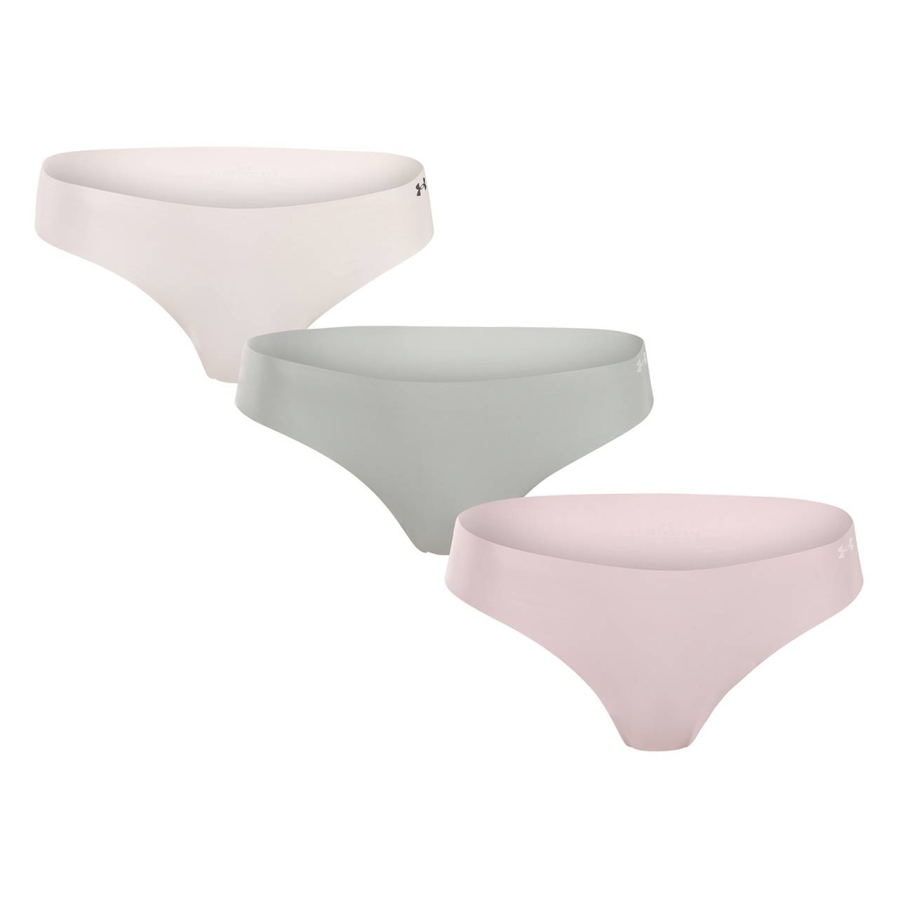 3PACK dámské tangá Under Armour viacfarebné (1383893 009) XS.
Hľadáte spodnú bielizeň, ktorá nebude vidieť pod legínami, šatami alebo priliehavými nohavicami?
Funkčný materiál, ktorý vás podrží
Dámske tangá Under Armour sú vyrobené z mäkkých a elastických umelých vlákien.
Bezšvová konštrukcia - žiadne odreniny, žiadne viditeľné okraje
Vďaka bezšvovej technológii sa môžete rozlúčiť s nepríjemnými otlakmi a nevzhľadnými kontúrami pod oblečením.
Výhody tielok Under Armour, ktoré oceníte

Bezšvová konštrukcia: neviditeľná pod oblečením, žiadne zarezávanie ani nepohodlie.
Ľahký, funkčný materiál: rýchloschnúci, elastický a jemný k pokožke.
Všestranné: Skvelé na šport, aktívny deň aj pohodlné nosenie doma.

Spodná bielizeň Under Armour pre aktívny životný štýl
Značku Under Armour založil bývalý hráč amerického futbalu Kevin Plank, ktorý bol nespokojný so svojím športovým oblečením, ktoré sa ľahko potilo a rozhodne nevonia.
Ako sa starať o tangá Under Armour
Aby si vaša obľúbená spodná bielizeň dlho zachovala skvelý stav, odporúčame dodržiavať tieto pokyny na údržbu.

Pranie.
Sušenie: Nesušte tangá v sušičke - vysoké teploty môžu narušiť ich tvar a elasticitu.
Žehlenie.

Tip: Staňte sa expertom na údržbu spodnej bielizne vďaka radám v našom článku a doprajte svojim obľúbeným kúskom starostlivosť, akú si zaslúžia.