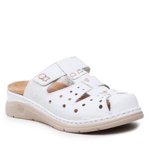 Šľapky Rieker - V9256-80 Weiss.