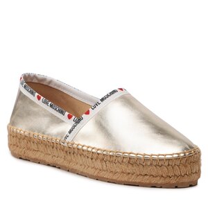 Espadrilky LOVE MOSCHINO - JA10323G1GIC0900 Platino.