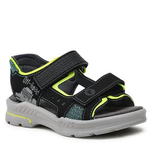 Sandále Ricosta - Road 50 6300702/090 M Schwarz/Neongelb.