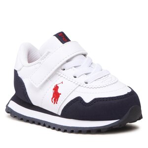 Sneakersy Polo Ralph Lauren - Train 89 Pp Ps RF104135 White Tumbled/Navy Micro w/ Red PP.