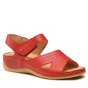 Sandále Pollonus - 5-1517-002 CZERWONY LICO.