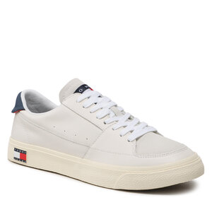 Sneakersy Tommy Jeans - Vulcanized Ess EM0EM01106 Ecru YBL.