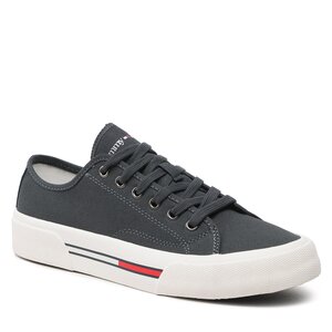 Tenisky Tommy Jeans - Lace Up Canvas Color EM0EM01155 New Charcoal PUB.
