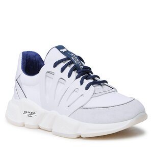 Sneakersy Weekend Max Mara - Faggio 2357610732600 Bianco/Navy 001.