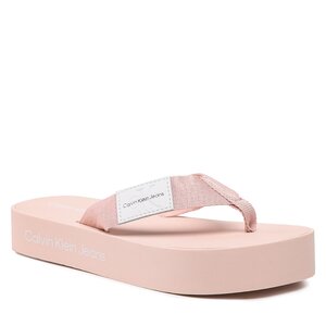 Žabky Calvin Klein Jeans - Flatform Flipflop YW0YW00993 Peach Blush 0JW.
